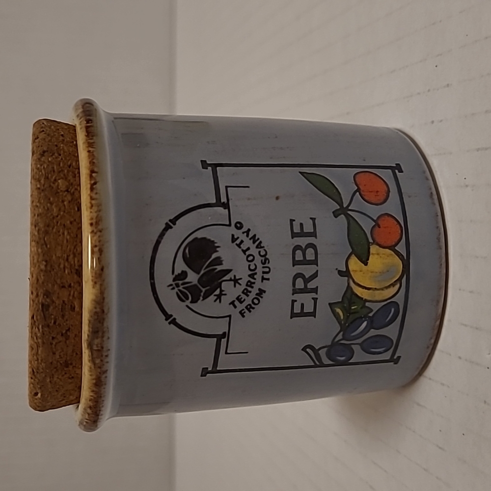 Vintage World Market Mini Canister / Stash Jar